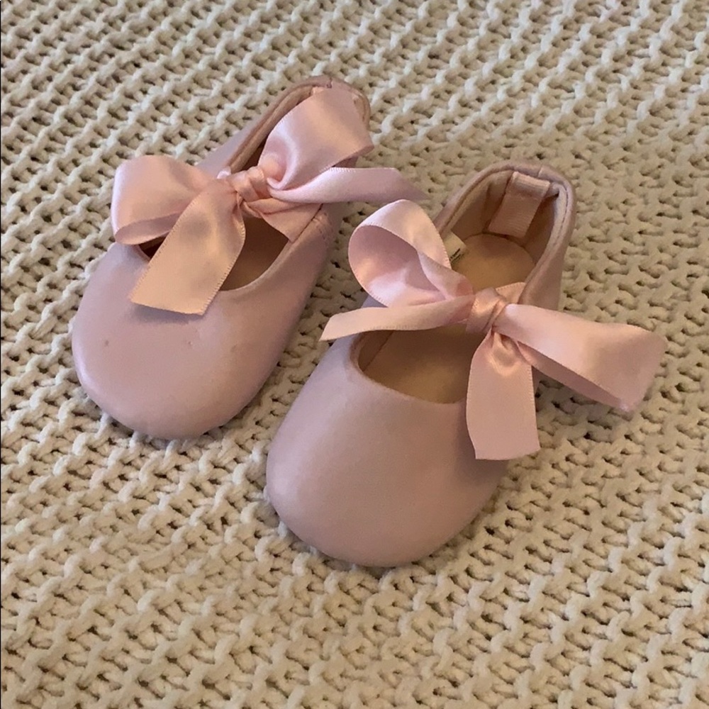 Pink ballet flats